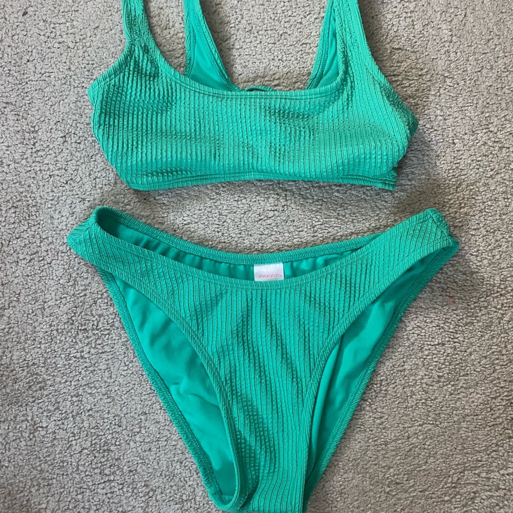 Green swimsuit